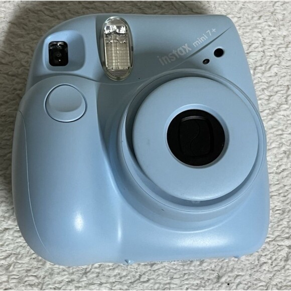 Fujifilm Instax Mini 7 Plus 7+ Instant Camera Light Blue Tested Working Bundle - Picture 1 of 10
